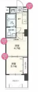 No.70 HARBOR SOUTH TOWER【3階】の間取り