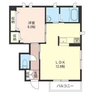 アルフィアスII【1階】の間取り