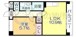 グランドアマレイVII番館【4階】の間取り