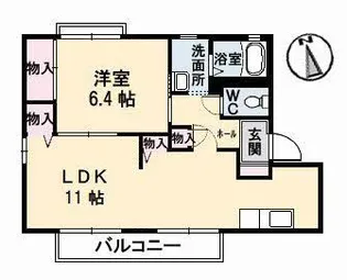 ヴィラ日吉 B棟【2階】の間取り