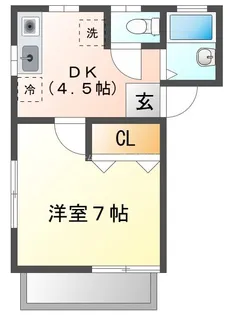 ハビテーション国立C【3階】の間取り