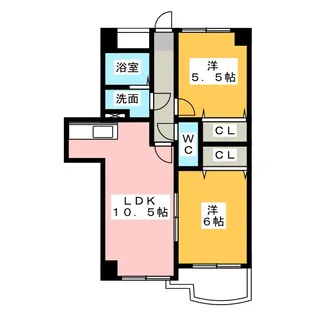 グレースハイツ岩崎【3階】の間取り