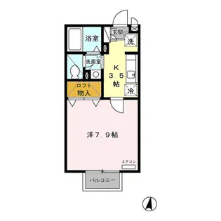 MA MAISON 船岡東【2階】の間取り