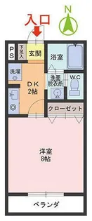 パルティール若杉【1階】の間取り