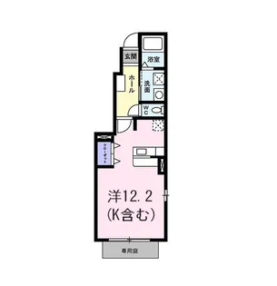 ボヌール アヴニール【1階】の間取り