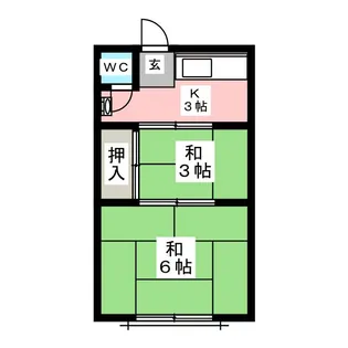 まき荘【2階】の間取り