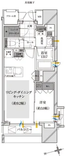 ザ・ミッドハウス新宿御苑【14階】の間取り