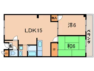 グレ-ス園田【4階】の間取り