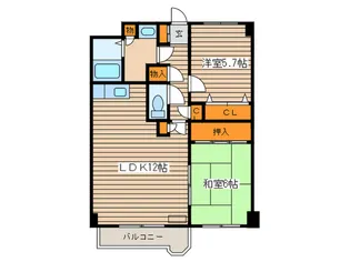 木の花菊よしハイツ【3階】の間取り