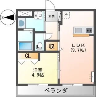 コンフォートKII【2階】の間取り