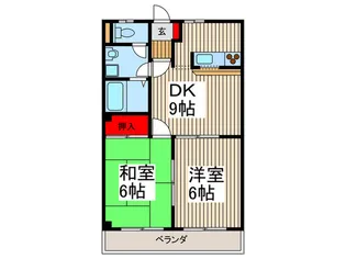 アルカサール【1階】の間取り