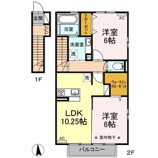 Grove八ヶ岳【2階】の間取り