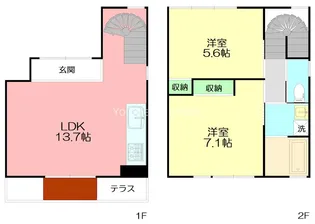 鵠ノ杜舎 楓の間取り