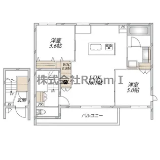 【ペット共生・ZEHマンション】ヘーベルメゾン アトル・旭化成ヘーベル【2階】の間取り