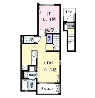 セシルパーク A【2階】の間取り