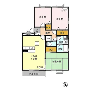 グランメールカナ 101【1階】の間取り