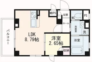 ラシーネ錦町【3階】の間取り