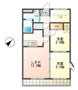 ルミエール泉【2階】の間取り
