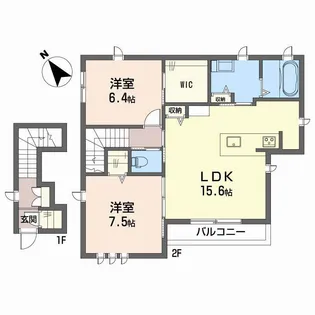 コオリナテラス【2階】の間取り