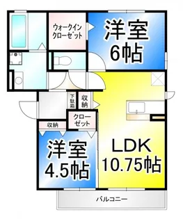 グランコスモST【2階】の間取り
