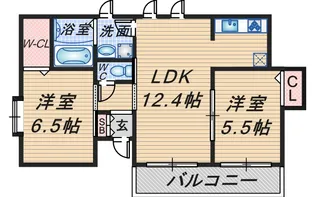 シャーメゾンラフィーネ【1階】の間取り