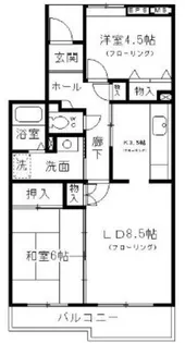 コーポレート小金井梶野通り5号棟【1階】の間取り