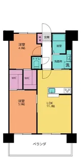 EsanTerrace石川【6階】の間取り