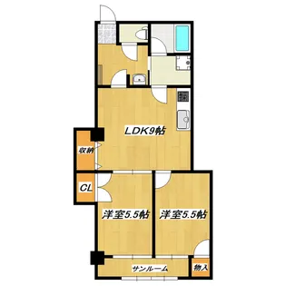 三家第1ビル【7階】の間取り
