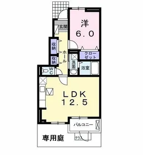 ランドマーク桜井 II【1階】の間取り