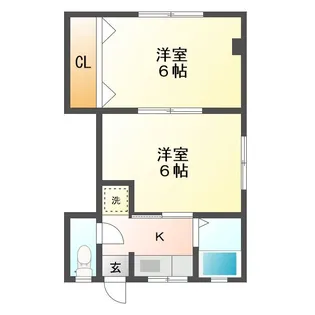 U-BOX岩川【2階】の間取り