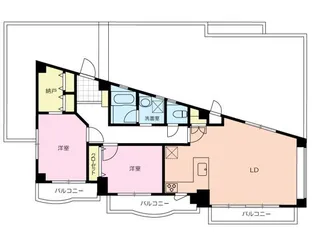 ヒルトップ・エム【4階】の間取り