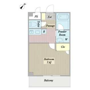 コスモ浦安舞浜弐番館【1階】の間取り