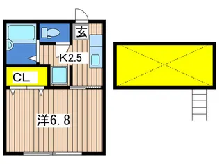 シティーハイツ東戸塚【2階】の間取り