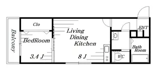 アトレイユ蘇我【2階】の間取り