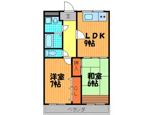 アメニティK&SパートII【2階】の間取り