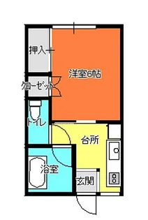 YKハイツ【1階】の間取り