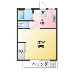 メイフェアーNO.2【2階】の間取り