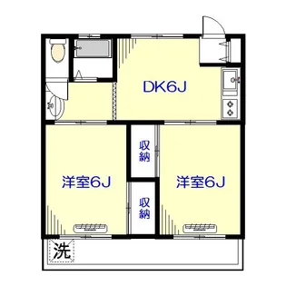三晃ハイツ【2階】の間取り