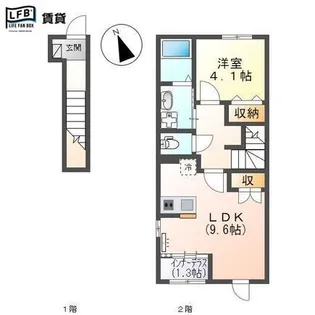 ベティハウス右山【2階】の間取り