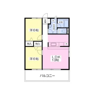 ミムートスピネル【2階】の間取り