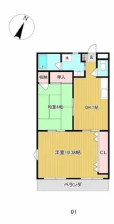 サンシティミナミ【3階】の間取り