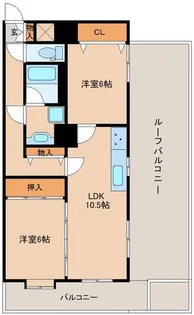 ライオンズマンション長町【6階】の間取り