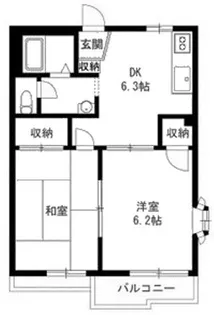 リバーンハウス【2階】の間取り