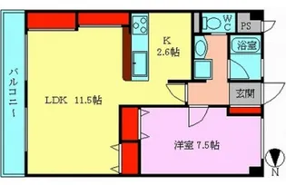 プロキオンI【4階】の間取り