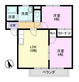 Residence COMFORT A【1階】の間取り