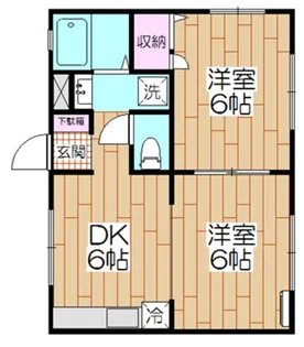 シティーハイツ青井【1階】の間取り