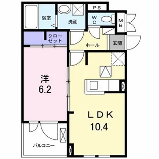 ヒカルサ新潟関屋【1階】の間取り