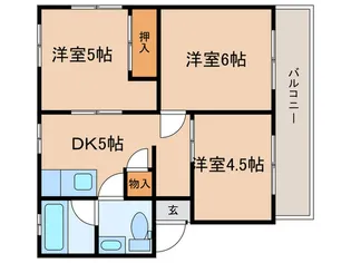 パラシオン名東【2階】の間取り