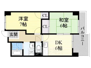 メゾンエルミタージュ【9階】の間取り