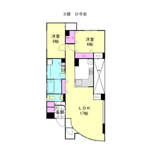 J・HANK HOMES【3階】の間取り